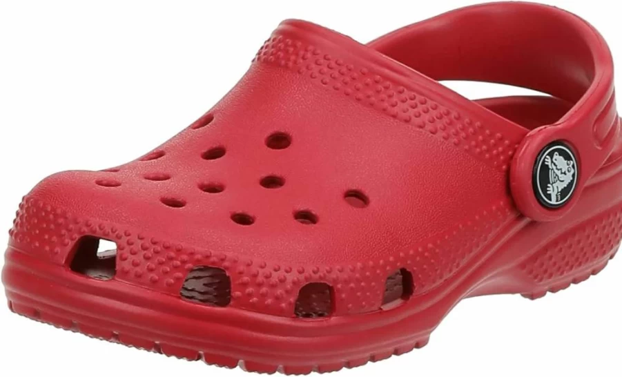 Crocs Kids Classic Clog - Comfortable Lightweight Clogs for Boys & Girls with Synthetic Lining - Big Kid Size 4 in Pepper Color