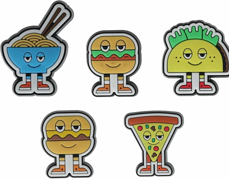 Crocs Jibbitz Food Charms - Unique Synthetic Shoe Accessories for Customization - Jibbitz Packs for Crocs Shoes