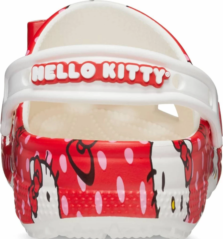 Crocs Kids Sanrio Hello Kitty Classic Clogs - Unisex Children's Lightweight Slip-On Shoes