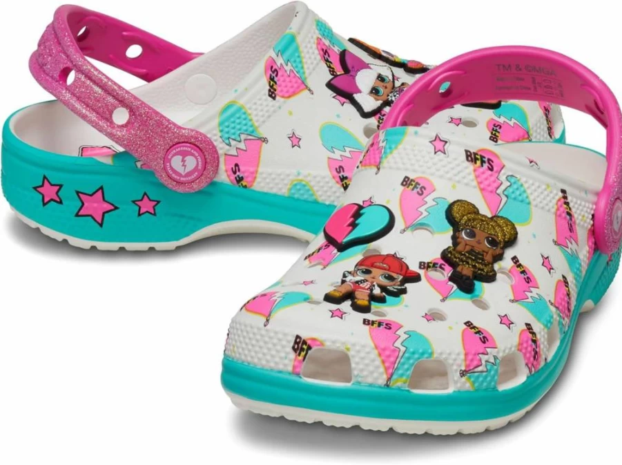 Crocs Kids Lol Surprise Diva Classic Clogs for Toddlers with Glitter Outsole & EVA Comfort Midsole