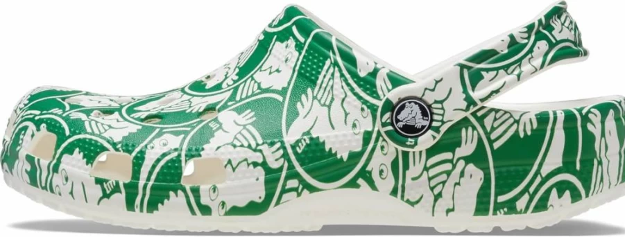 Crocs Kids Classic Graphic Clog - Unisex Children's Lightweight Comfortable Slip-On Shoes
