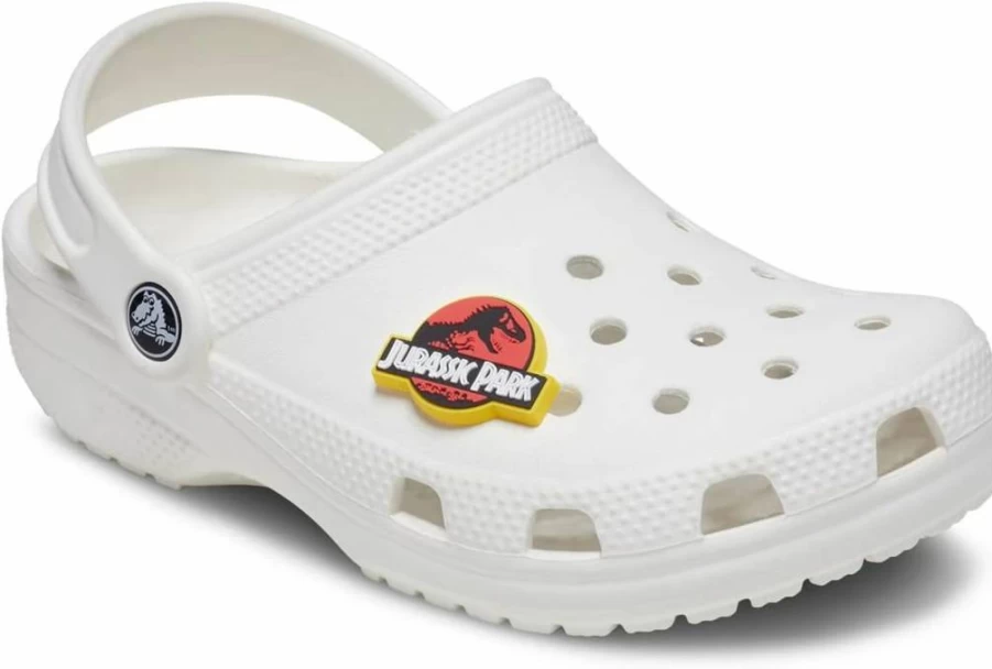 Crocs Unisex-Adult Jibbitz Shoe Charms - Jurassic Park Dinosaur Charms for Crocs Shoes, Customizable Accessories for Men, Women, Boys, and Girls