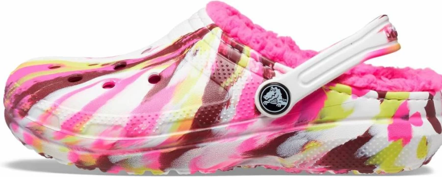 Crocs Kids Classic Lined Clogs for Toddlers - Water-Resistant Synthetic Upper & Cozy Lining - Lightweight & Comfortable