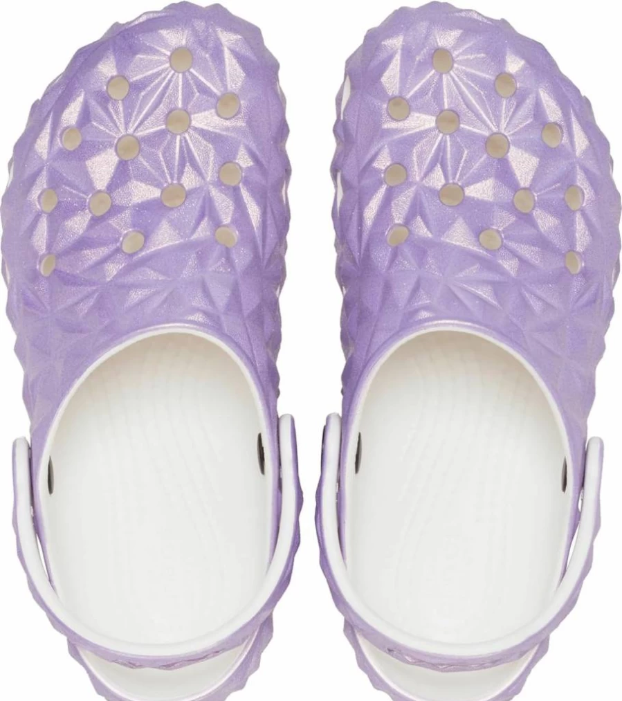Crocs Kids Classic Geometric Clog - Unisex Children's Lightweight Comfortable Slip-On Shoes