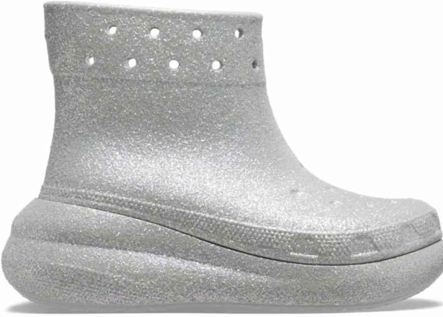 Crocs Unisex Crush Platform Rain Boots Waterproof Slip-Resistant Comfortable Pull-On Shoes for Men and Women