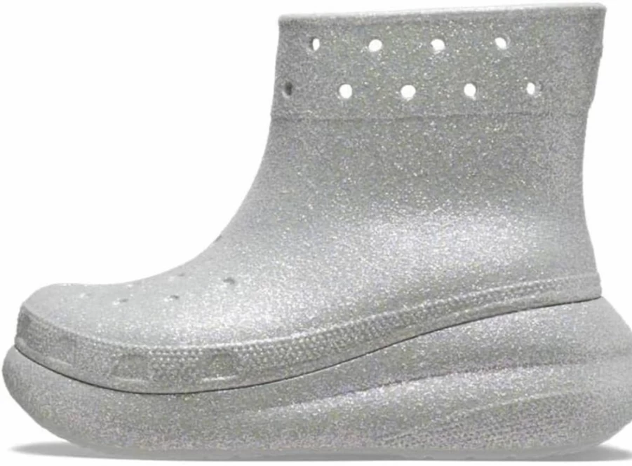 Crocs Unisex Crush Platform Rain Boots Waterproof Slip-Resistant Comfortable Pull-On Shoes for Men and Women
