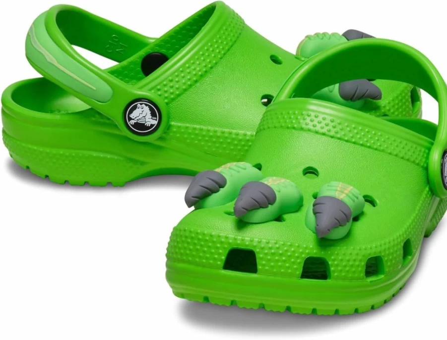 Crocs Women's & Toddler Classic Dinosaur Clog - Comfortable & Stylish Slip-On Shoes
