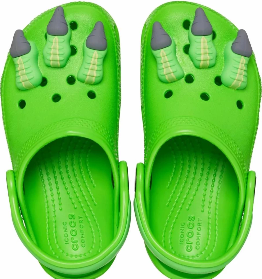 Crocs Women's & Toddler Classic Dinosaur Clog - Comfortable & Stylish Slip-On Shoes