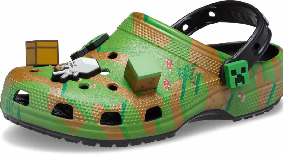 Crocs Unisex-Adult Classic Clogs | Minecraft-Themed Comfort Footwear