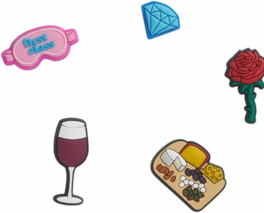 Crocs Jibbitz Shoe Charms 5-Pack | Fun & Colorful Decorations for Crocs Shoes
