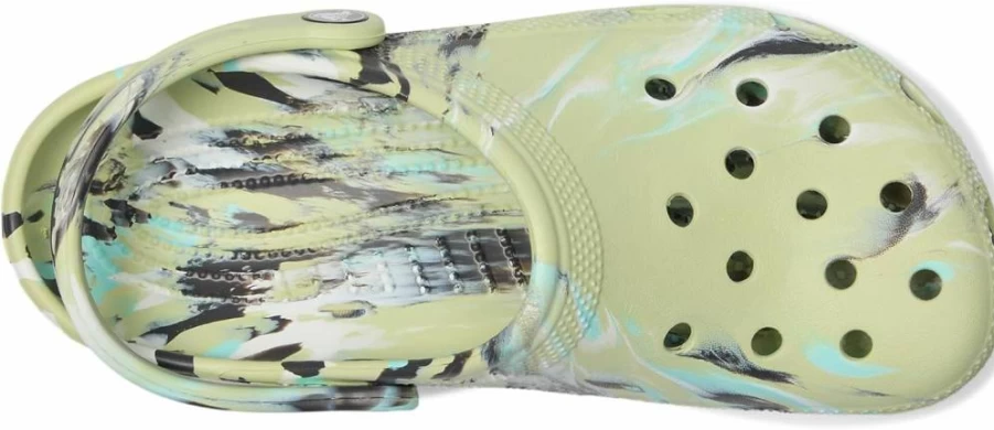 Crocs Kids' Classic Clog - Marbled Tie-Dye Design | Comfortable & Lightweight
