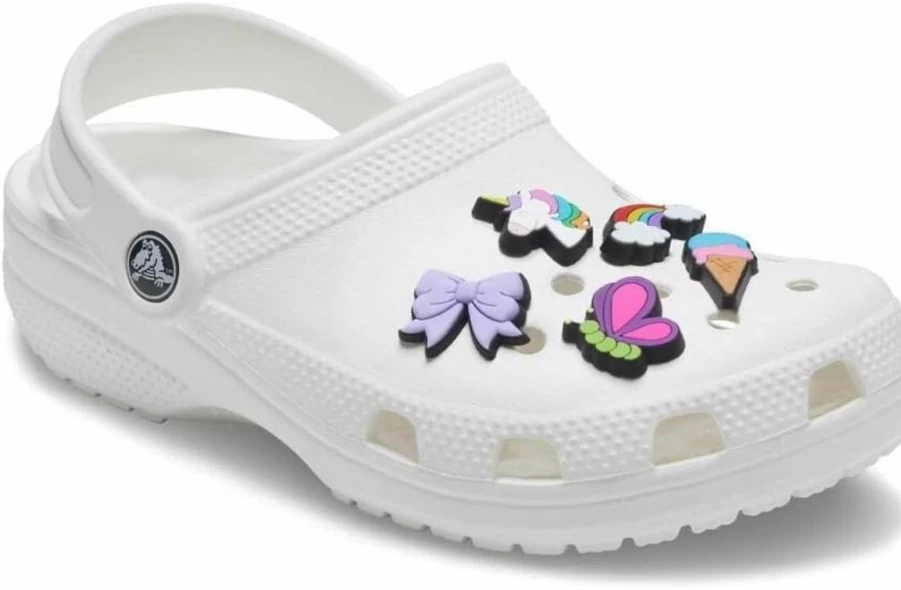Crocs Jibbitz Unicorn Shoe Charms 5-Pack - Colorful Decor for Crocs Shoes