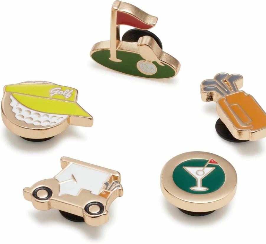 Crocs Jibbitz Shoe Charms 5-Pack | Sport-Themed Decorations for Crocs Shoes