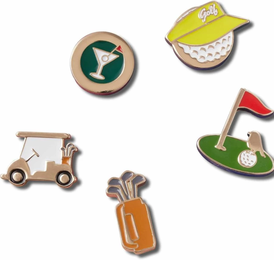 Crocs Jibbitz Shoe Charms 5-Pack | Sport-Themed Decorations for Crocs Shoes