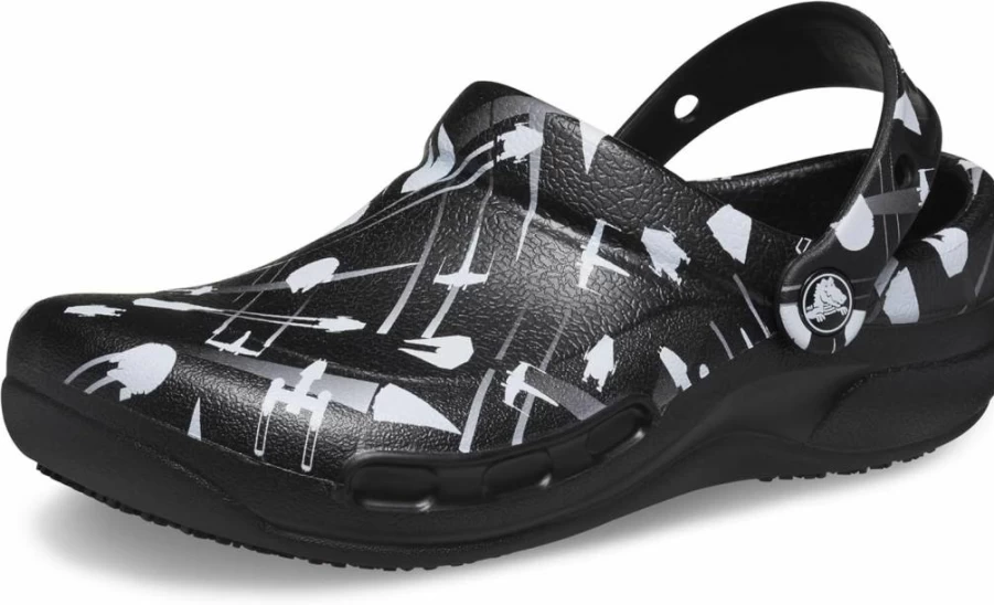 Crocs Unisex-Adult Slip-Resistant Bistro Graphic Clogs - Comfortable Work Shoes for Men & Women