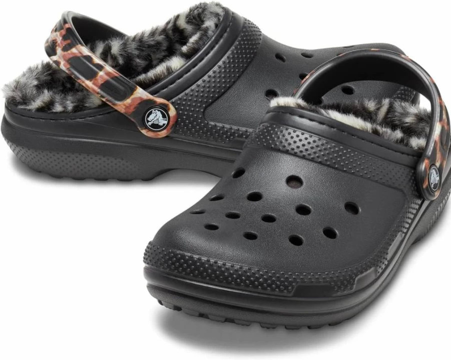 Crocs Unisex Classic Lined Clog - Comfortable & Warm Winter Shoes for Men and Women