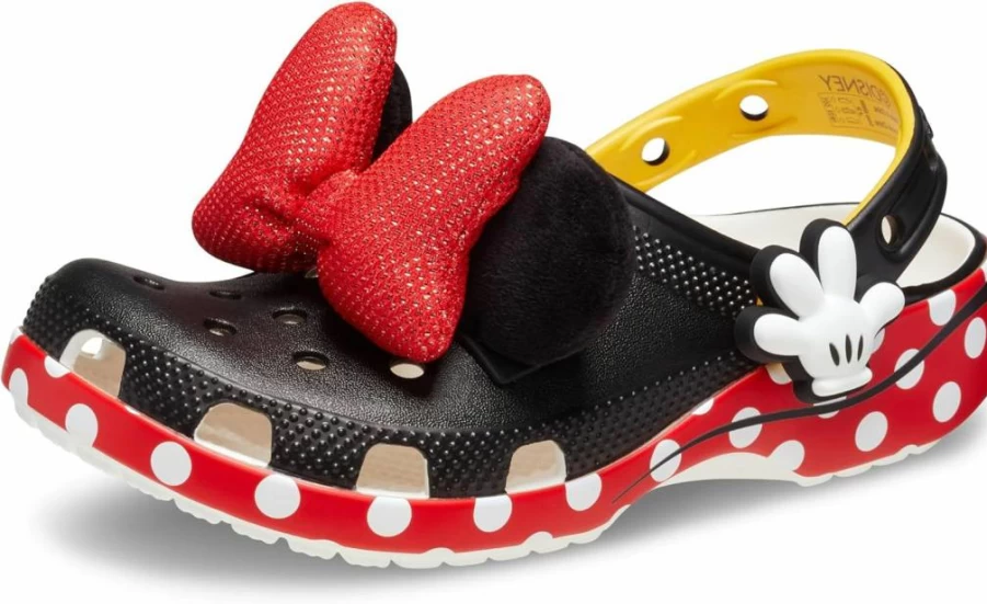 Crocs Kids' Disney Mickey & Minnie Mouse Clogs | Unisex Child Comfortable Slip-On Shoes