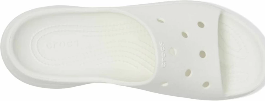 Crocs Women's Bae Slide Platform Sandals - Comfortable Slip-On Waterproof Beach Shoes for Women